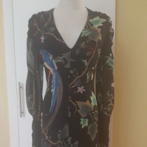 Authentic Robert Cavalli  long sleeves dress.